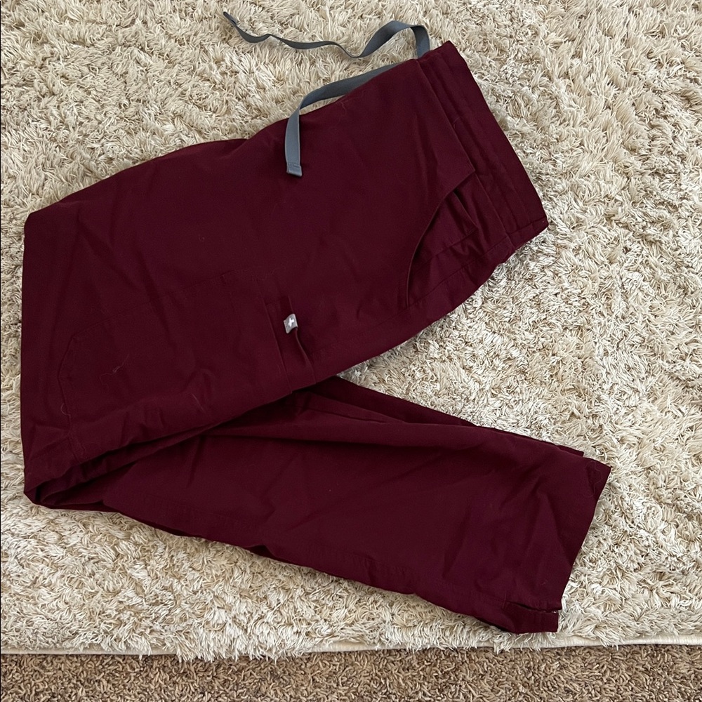 Figs Maroon Scrub Bottoms Technical Collection